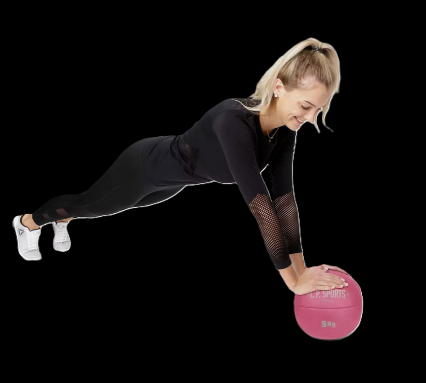 Medizinball Farbe: Pink  0,5 kg bis 10 kg - C.P. Sports - K5
