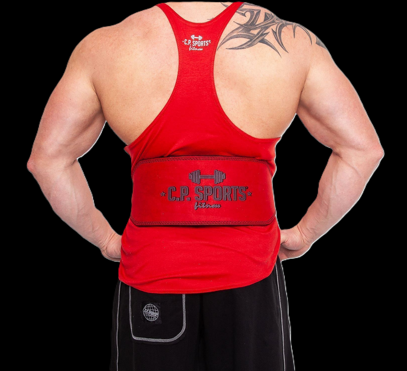 Gewichthebergürtel Amara Leder -Rot - C.P.Sports T4-5