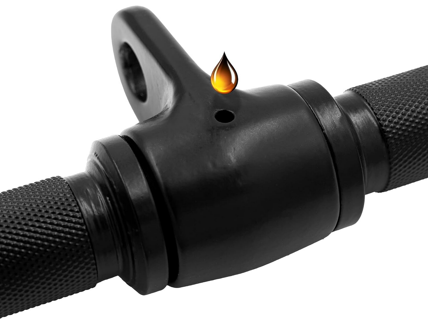 Griff schwarz mit Karabinerhaken 8 mm | Stahl massiv - C.P. Sports -G26-4
