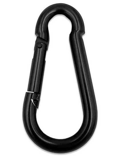 Griff schwarz mit Karabinerhaken 8 mm | Stahl massiv - C.P. Sports -G-x