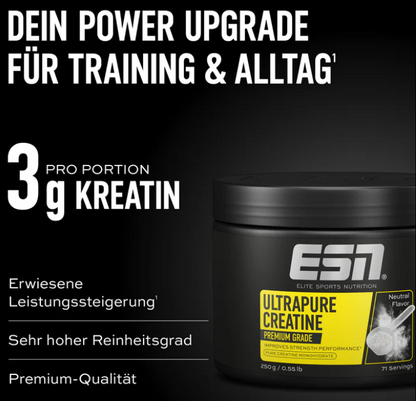 ESN - Ultrapure Creatine Pulver Neutral | 250g