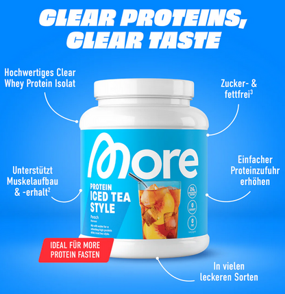 More Clear Protein Iced Tea Style Peach | 600g