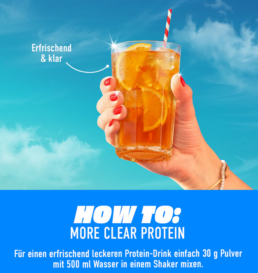 More Clear Protein Iced Tea Style Peach | 600g