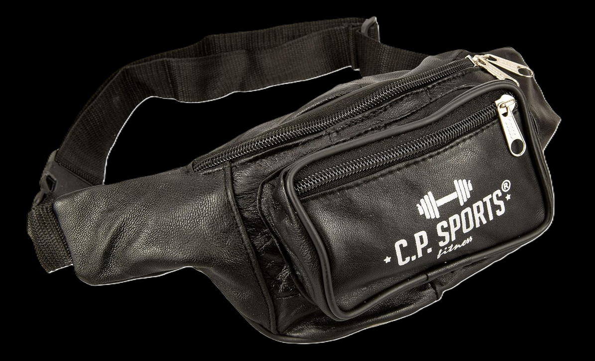 Gürteltasche Echt Leder Schwarz - S4-1
