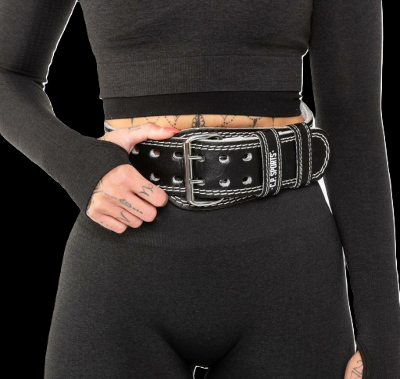 Gewichthebergürtel Leder Schwarz - C.P. Sports - T6