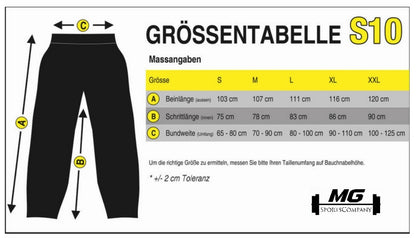 Profi Gym-Hose / Trainings Hose / und Freizeithose -Unisex - MG Sports® -S10
