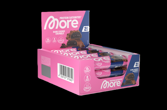More - Protein Satisbites Dark Cookie Crumble | 12 x 2x25g
