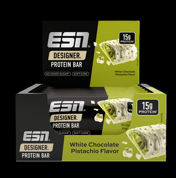 ESN - Designer Protein Bar White Chocolate Pistachio | 12 x 45g