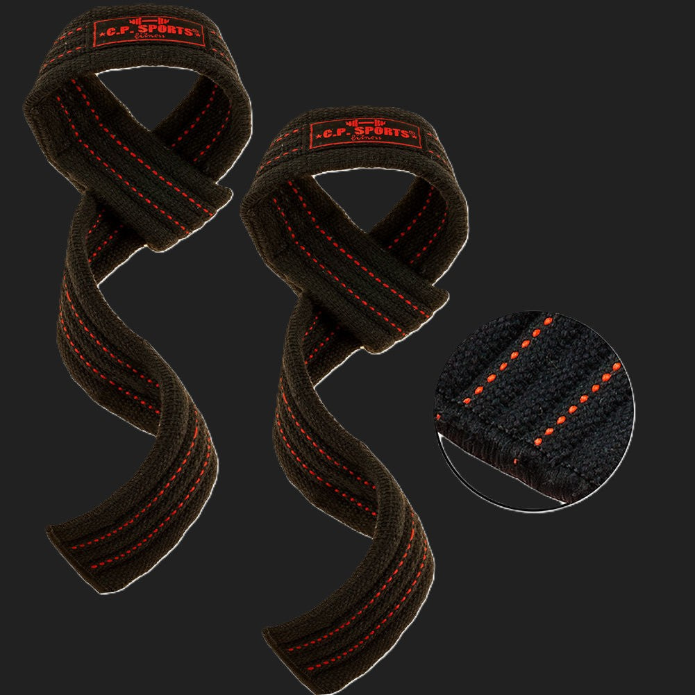 Zughilfen Klassik Rot Stripes - Die genialen Grip Straps - T11-1