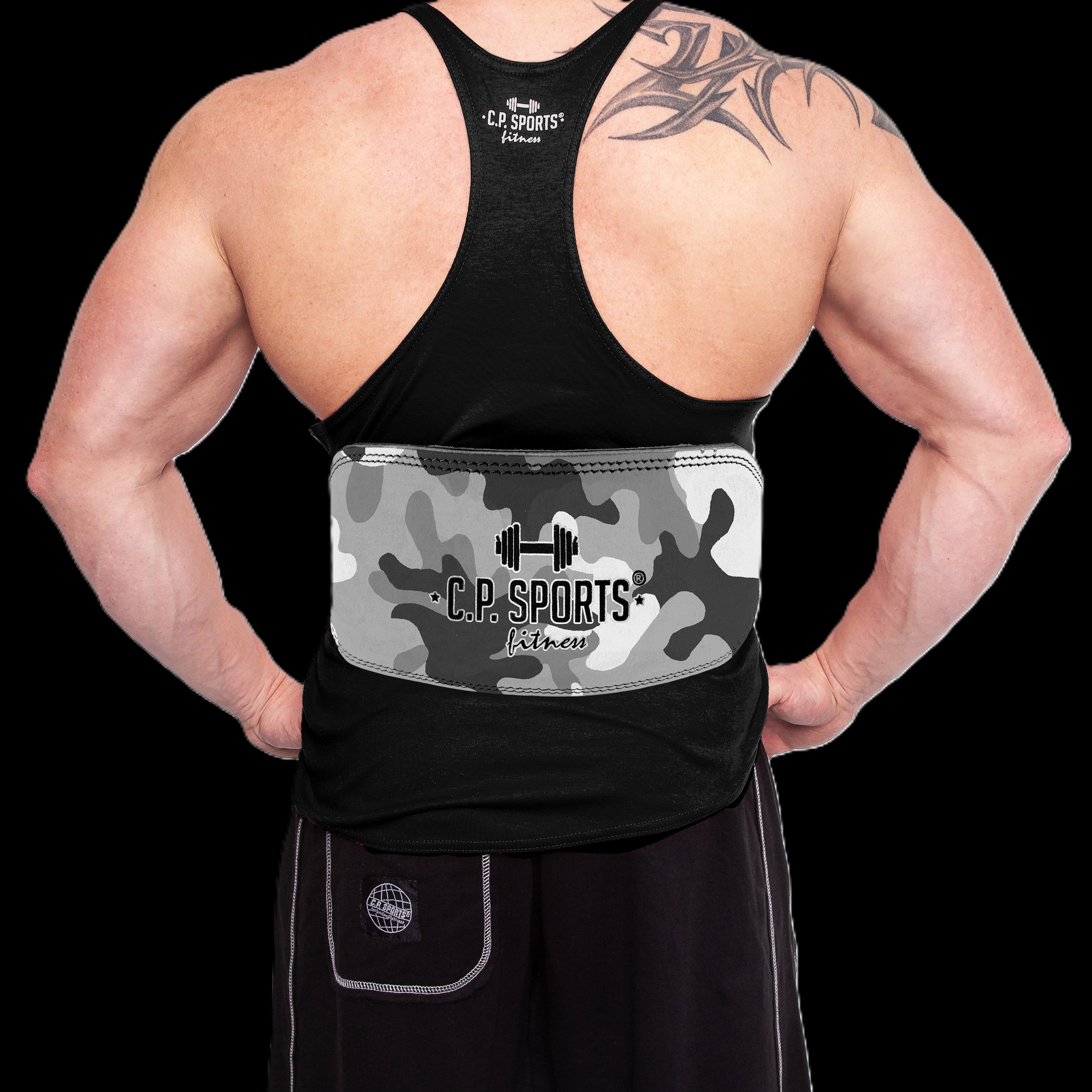 Gewichthebergürtel / Power lifting Gürtel - Camouflage - C.P. Sports - T4-10 +12