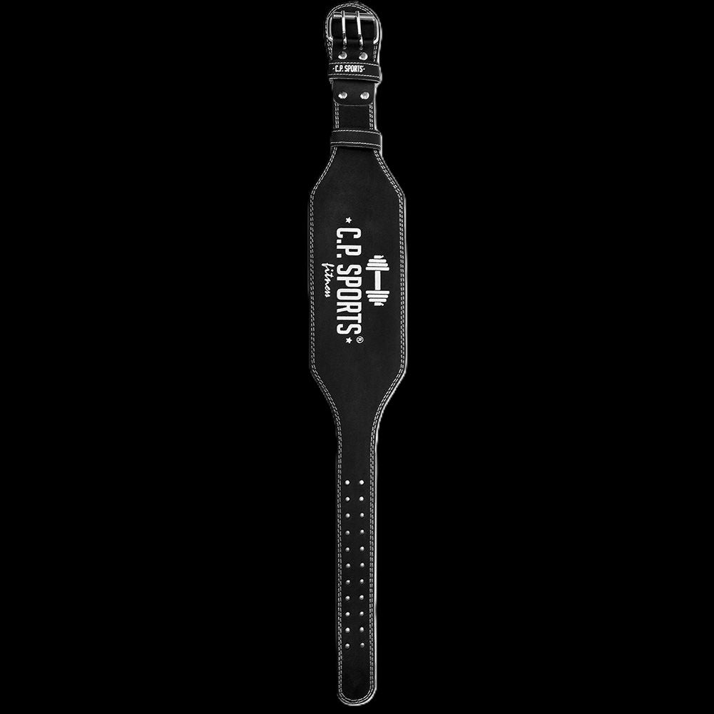 Gewichthebergürtel Leder - Extra Breit - Schwarz - C.P.Sports - T4-5