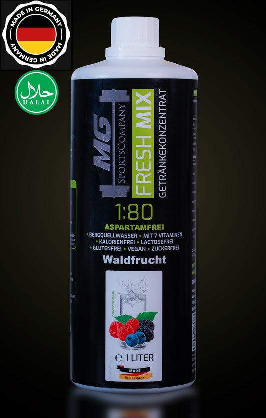 Fitness Getränkekonzentrat - Waldfrucht - mit 7 wertvollen Vitaminen ergibt 80 Liter