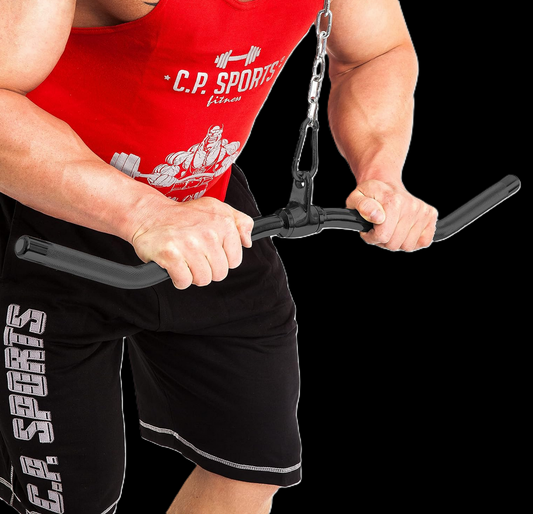 Griff schwarz mit Karabinerhaken 8 mm | Stahl massiv - C.P. Sports -G26-4