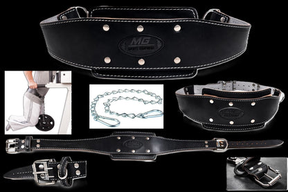 Dip Gürtel Leder - Schwarz - MG Sports® - G6